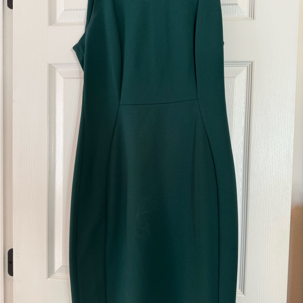 Calvin Klein Sheath Emerald Green Dress